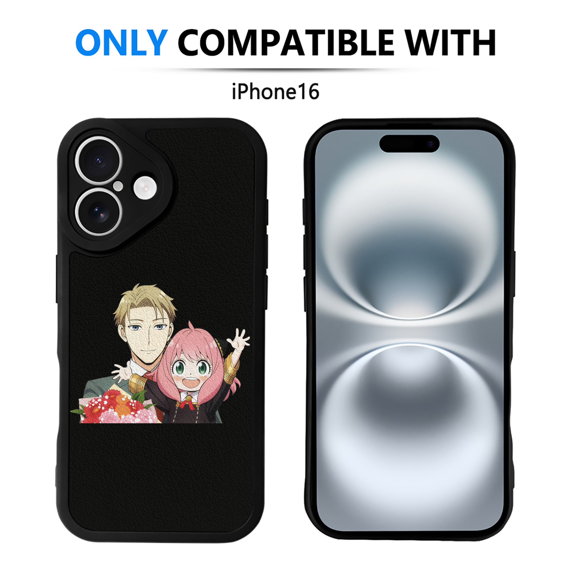 （画像用） SPY×FAMILY间谍家家酒 【iPhone 16シリーズ対応】シリコンスマホケース（レザー調） 材質：シリコン